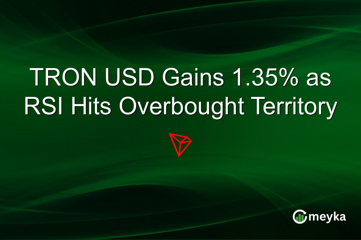 TRON USD Rises 1.35% as Market Sentiment Fuels Trading Momentum